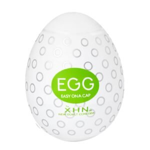 Мастурбатор-яйце з рельєфом XHN BUMPY Egg Easy Ona-Cap, білий, 52 × 68 мм
