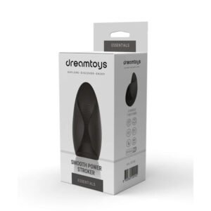 Мастурбатор з вібрацією Dream Toys Essentials, відкритий, нереалістичний, чорний, 13 см