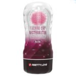 Мастурбатор у колбі PRETTY LOVE Planet прозорий, з рожевою кулькою, 18 х 7.7 см