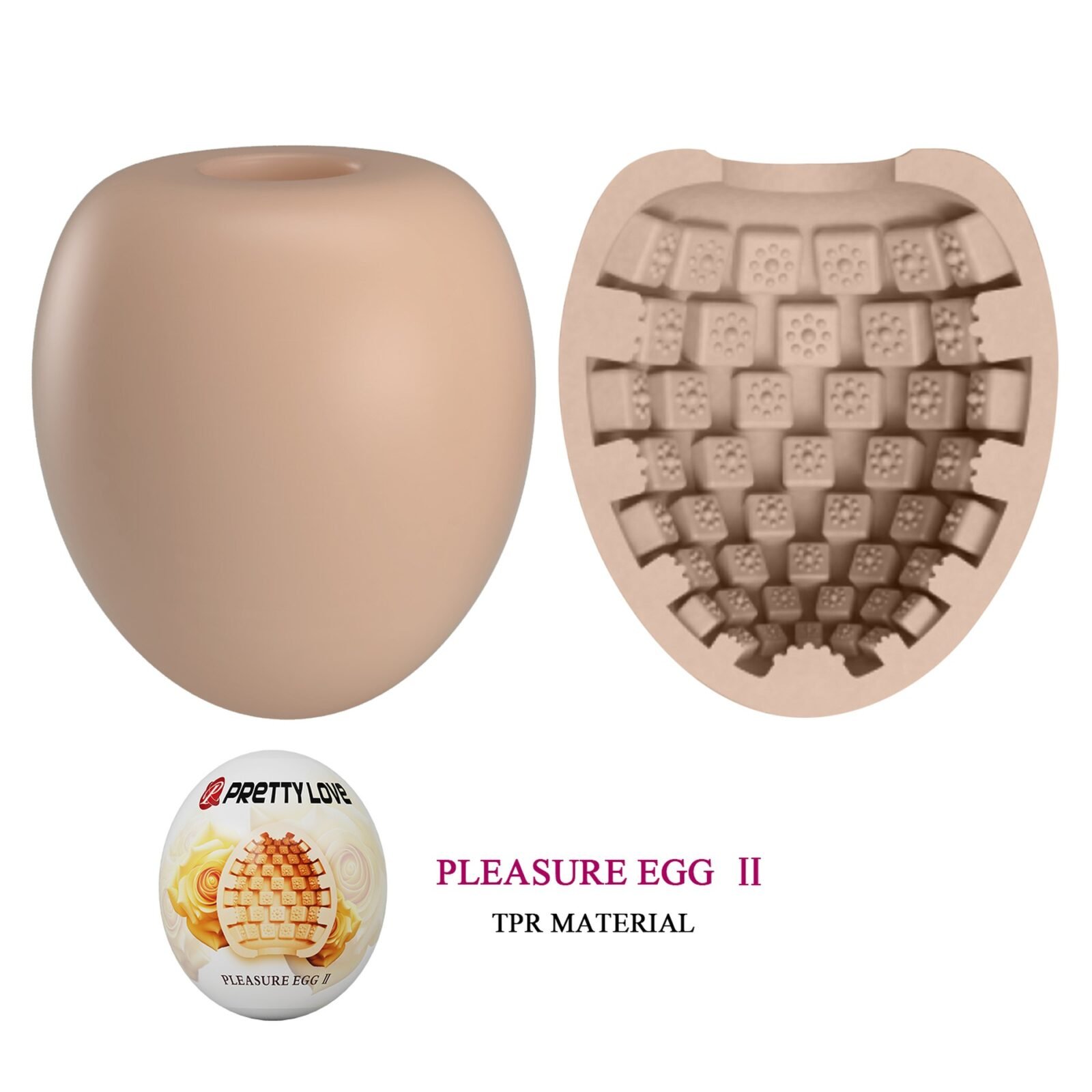 Мастурбатор яйце Pretty Love Pleasure Egg бежевий Мастурбатор яйце Pretty Love Pleasure Egg бежевий