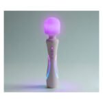 Мікрофон із вібрацією, RGB-підсвічуванням та додатком Illumination The Wand, білий, 24,8 × 5,1 см