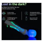 Мікрофон із вібрацією, RGB-підсвічуванням та додатком Illumination The Wand, білий, 24,8 × 5,1 см