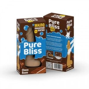 Мило у формі пеніса Pure Bliss Choco Boom з ароматом шоколаду, бежеве, 18 см