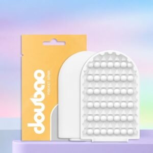 Міні-мастурбатор нереалістичний DOU BAO DOTS Pocket Genius з рельєфом крапок, білий, 52,5 × 81,5 × 11 мм