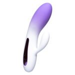 Міні вібратор кролик із кольоровим світлодіодом Every Night Toys, 7 режимів вібрації, бузковий градієнт