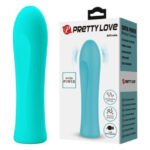 Міні-вібратор PRETTY LOVE Alfreda 12 режимів, зелений, 10.2 х 2.6 см