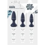 Набір анальних вібраторів, S, M, L, Dream Toys Startroopers Mars синій, 3 шт