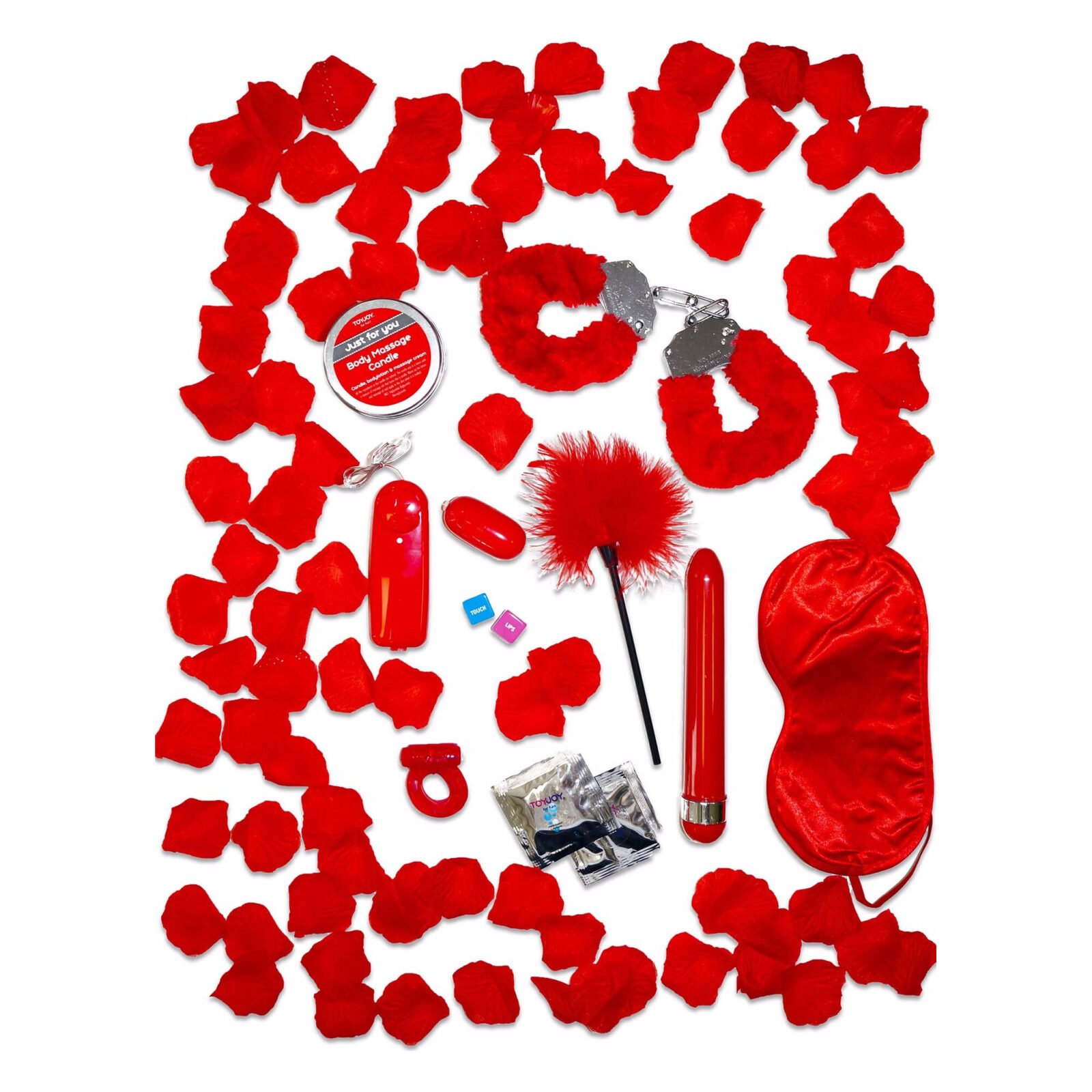 Набір подарунковий іграшок БДСМ Toy Joy Romance Gift Set, червоний Набір подарунковий іграшок БДСМ Toy Joy Romance Gift Set, червоний