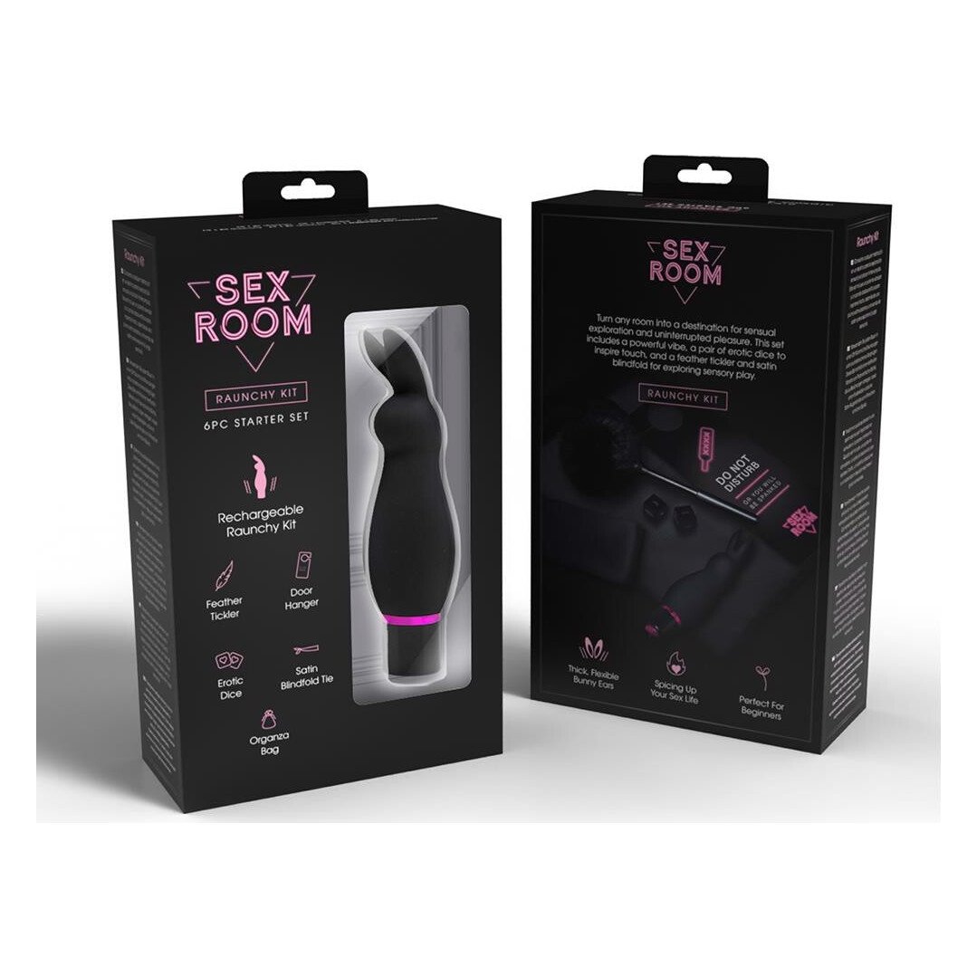 Набір аксесуарів для сексу Dream Toys Sex Room Raunchy, 6 предметів, чорний/рожевий Набір аксесуарів для сексу Dream Toys Sex Room Raunchy, 6 предметів, чорний/рожевий