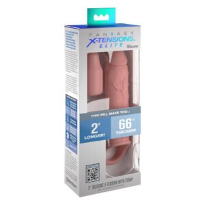 Насадка на пеніс Pipedream Fantasy X-tensions Elite бежева, 21 см