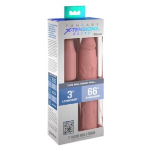 Насадка на пеніс Pipedream Fantasy X-tensions Elite бежева, 23 см