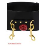 Пояс БДСМ із фурнітурою для кріплення наручників TABOOM Wild Roses з декоративними трояндами