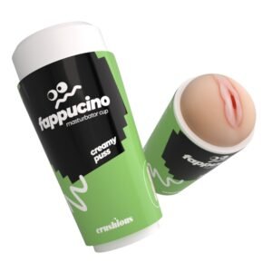 Портативний мастурбатор вагіна CRUSHIOUS FAPPUCINO у вигляді стаканчика кави, з кришкою