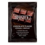 Саше/Лубрикант на водній основі Trustex Chocolate зі смаком шоколаду, 6 мл