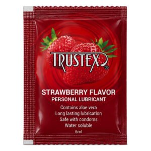 Саше/Лубрикант на водній основі Trustex Strawberry зі смаком полуниці, 6 мл