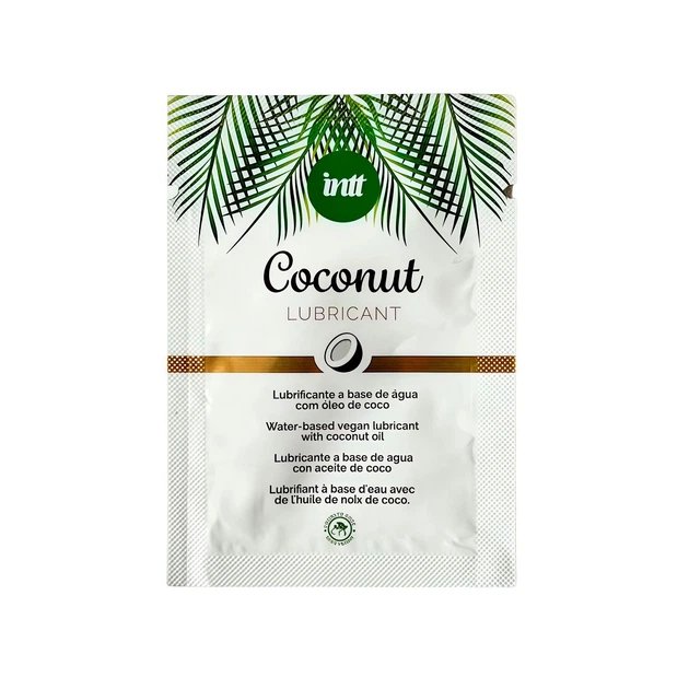 Саше лубрікант Intt Coconut (Vegan) на водній основі, з ароматом кокоса, 2 мл Саше лубрікант Intt Coconut (Vegan) на водній основі, з ароматом кокоса, 2 мл