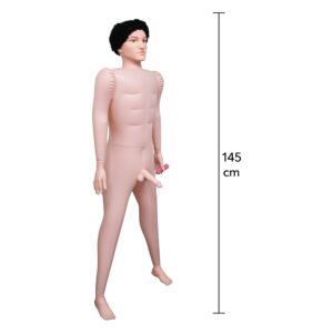 Секс-лялька Hidden Desire Fuck Dolls з фалоімітатором і анусом, з пультом, бежева, 145 см