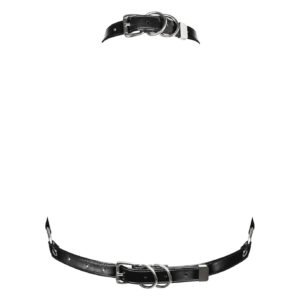Портупея на груди Obsessive A740 harness black O/S, штучна шкіра