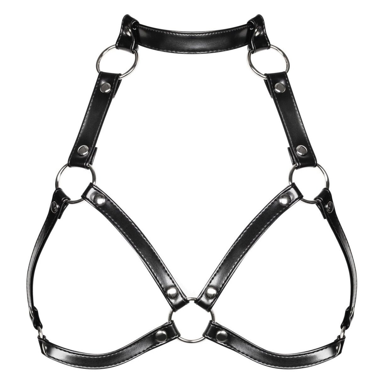 Портупея на груди Obsessive A740 harness black O/S, штучна шкіра Портупея на груди Obsessive A740 harness black O/S, штучна шкіра
