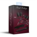 Набір Feral Feelings BDSM Kit 5 Black, наручники, поножі, хрестовина, маска, падл