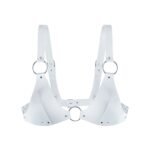Ліф з натуральної шкіри Feral Feelings - Bikini Top White