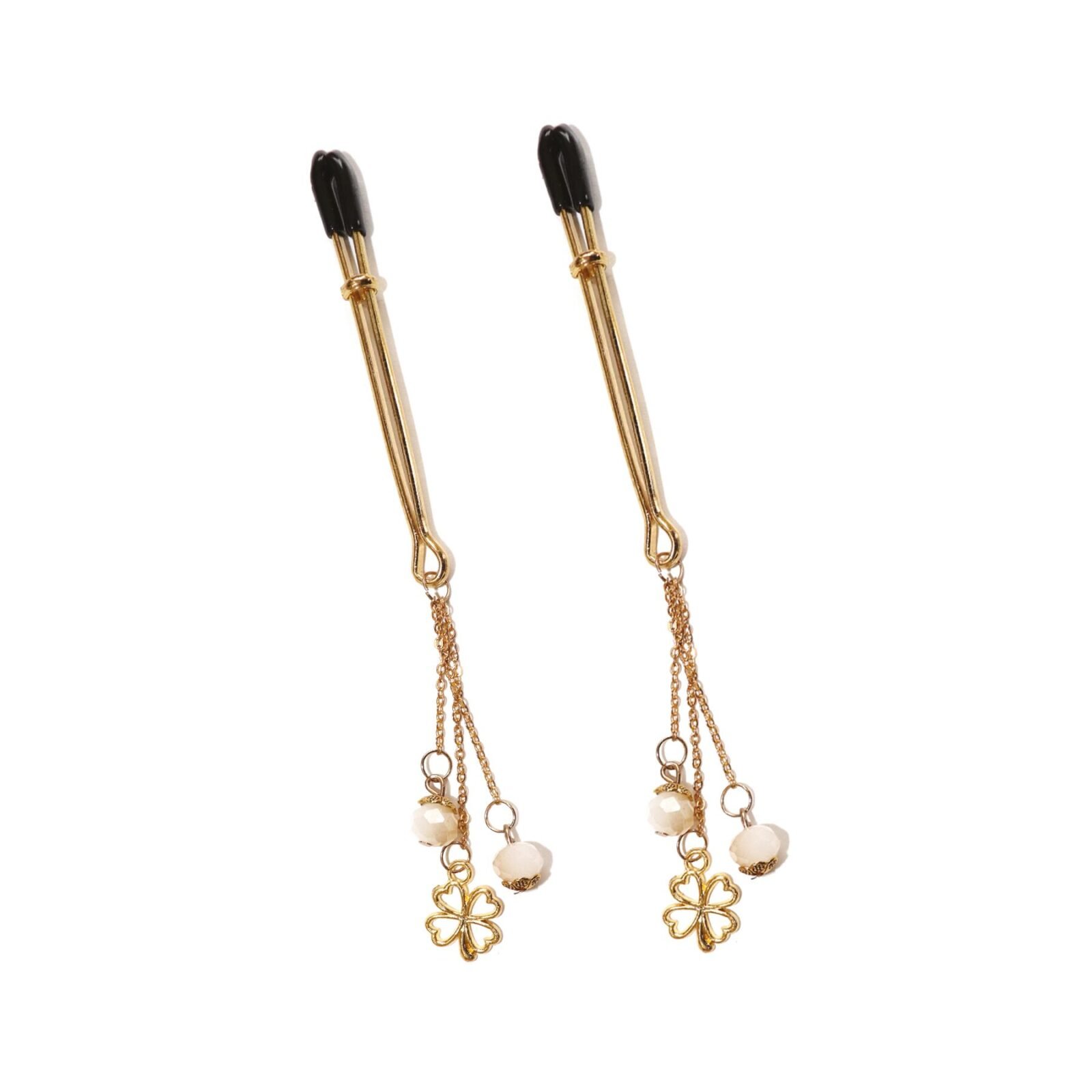 Затискач для сосків Art of Sex - Nipple Clamps Golden Clover Затискач для сосків Art of Sex - Nipple Clamps Golden Clover