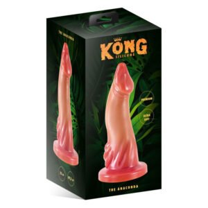 Фентезійний фалоімітатор Kong Silicone The Anaconda, довжина 23 см, діаметр 5,5 см