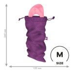 Мішечок для секс-іграшок Satisfyer Treasure Bag M, фіолетовий, на шнурку
