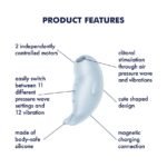 Вакуумний кліторальний стимулятор з вібрацією Satisfyer Seal You Soon, 2 незалежні мотори