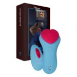 Вібратор у трусики FairyGasm HeartGem blue, на магніті, пульт ДК