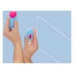 Вібратор у трусики FairyGasm HeartGem blue, на магніті, пульт ДК