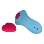 Вібратор у трусики FairyGasm HeartGem blue, на магніті, пульт ДК