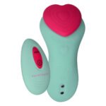 Вібратор у трусики FairyGasm HeartGem green, на магніті, пульт ДК