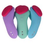 Вібратор у трусики FairyGasm HeartGem green, на магніті, пульт ДК