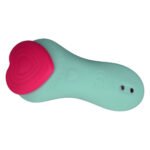 Вібратор у трусики FairyGasm HeartGem green, на магніті, пульт ДК