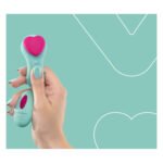 Вібратор у трусики FairyGasm HeartGem green, на магніті, пульт ДК