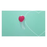 Вібратор у трусики FairyGasm HeartGem green, на магніті, пульт ДК