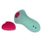 Вібратор у трусики FairyGasm HeartGem green, на магніті, пульт ДК