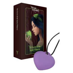 Мінівібратор «Сердечко» FairyGasm PleasureStone violet, 9 режимів, на шнурку
