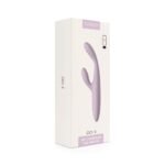 Тонкий кролик-вібратор Svakom Cici+ 2 Lilac, керування зі смартфона, підігрів до 38 °C