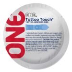 Набір презервативів ONE Tattoo Touch, 100 шт, з рельєфом у вигляді тату, 3 різновиди, паковання-тубус