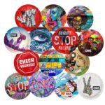 Презерватив ONE Street Art Collection, 1 шт, гладенький, зі змазкою, дизайнерське паковання
