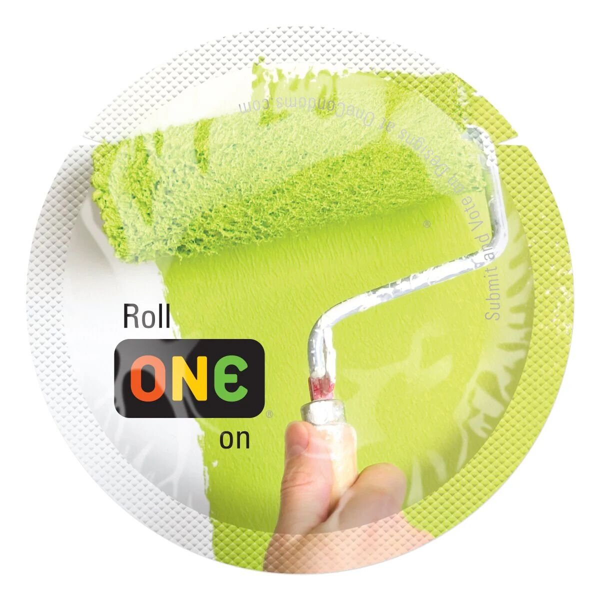 Презерватив ONE Color Sensations Roll ONE on, 1 шт, салатовий, гладенький, зі змазкою Презерватив ONE Color Sensations Roll ONE on, 1 шт, салатовий, гладенький, зі змазкою