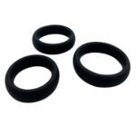 Набір ерекційних кілець Alive Sensual Pleasure Rings, 3 розміри, чорні, дуже еластичні