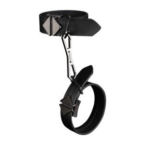Фіксатори для рук та ніг LOCKINK Wristcuffs/Anklecuffs, чорні, натуральна шкіра