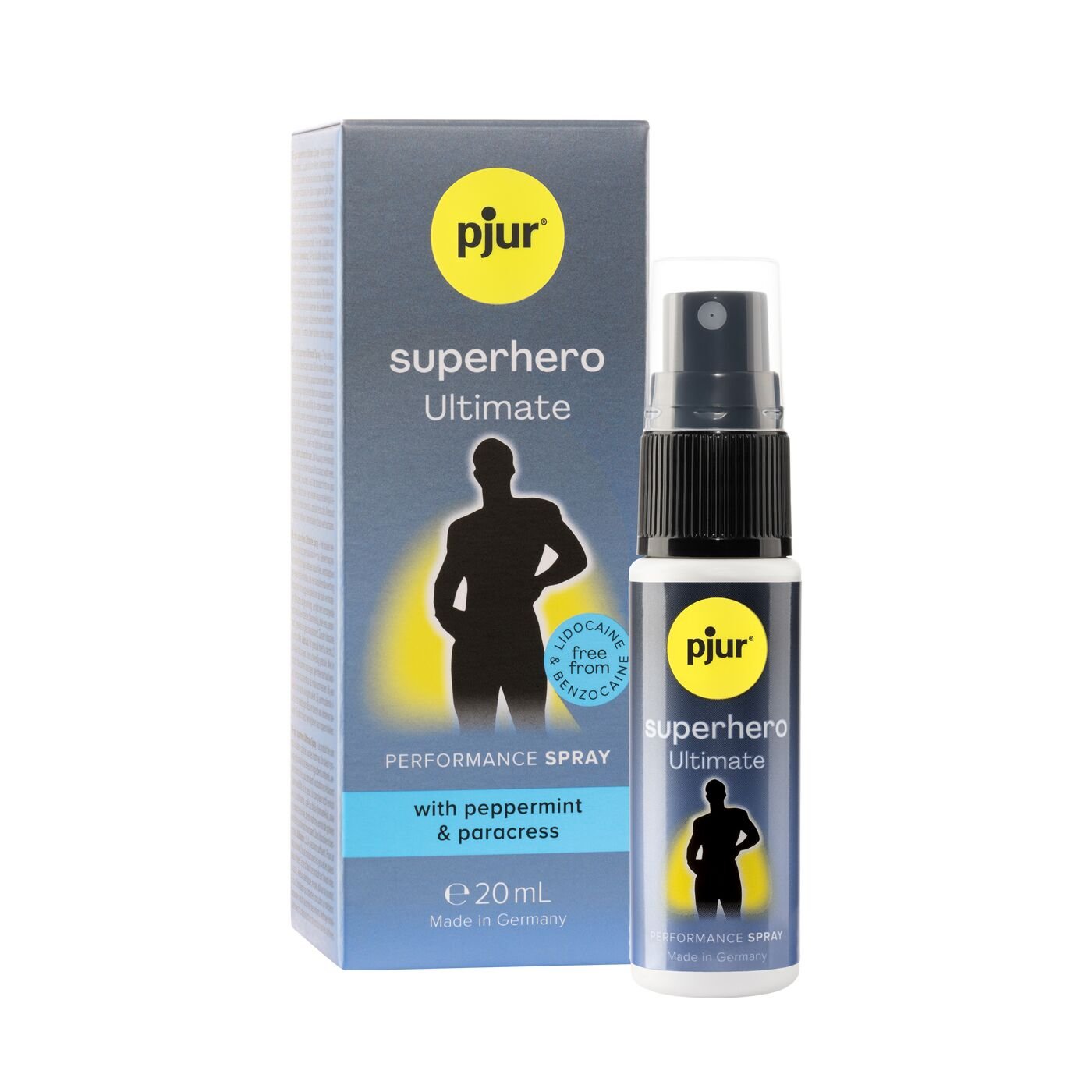 Спрей-пролонгатор pjur Superhero Ultimate Spray 20 мл, дуже потужний, природні активні компоненти Спрей-пролонгатор pjur Superhero Ultimate Spray 20 мл, дуже потужний, природні активні компоненти