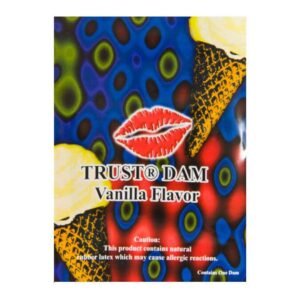 Серветка для орального сексу Vanilla Latex Dental Dams зі смаком ванілі, 1 шт.