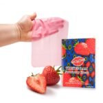 Серветка для орального сексу Strawberry Latex Dental Dams зі смаком полуниці, 1 шт.