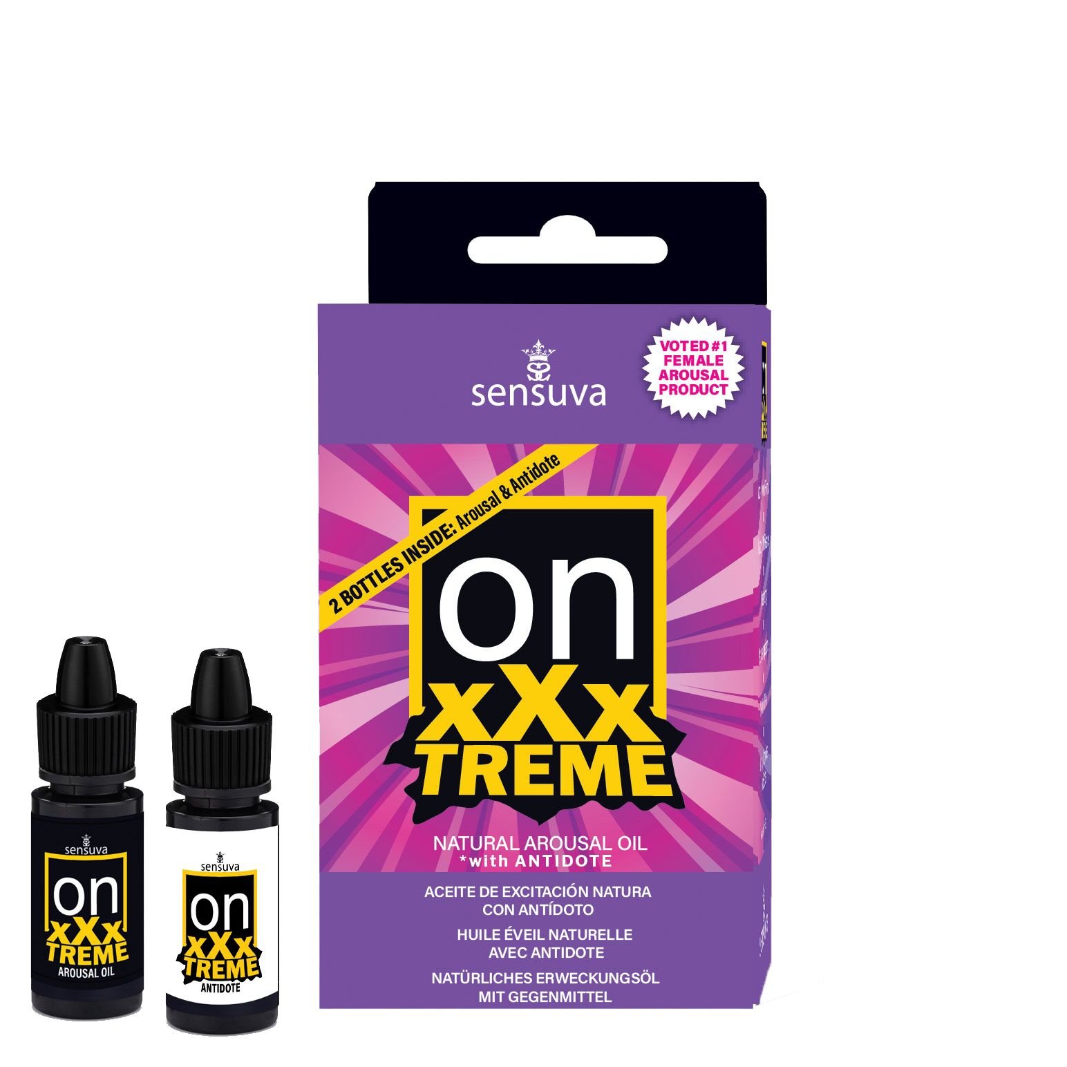 Збуджувальні краплі для клітора Sensuva On xXxTREME Arousal Oil (5 мл) with Antidote (5 мл) + антидот Збуджувальні краплі для клітора Sensuva On xXxTREME Arousal Oil (5 мл) with Antidote (5 мл) + антидот