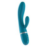 Вібратор-кролик Liebe Bend It Plus Ocean Blue, гнучкий, 2 мотори, 10 режимів